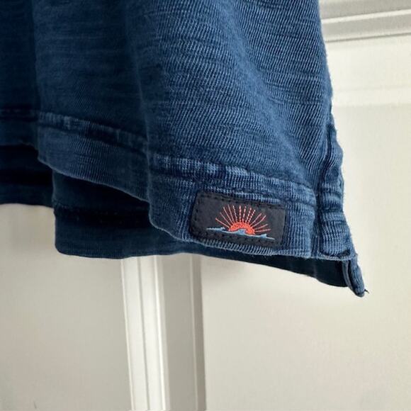 Faherty Short Sleeve Polo Shirt Size: XXL Color: Dark Indigo Wash - Picture 6 of 9